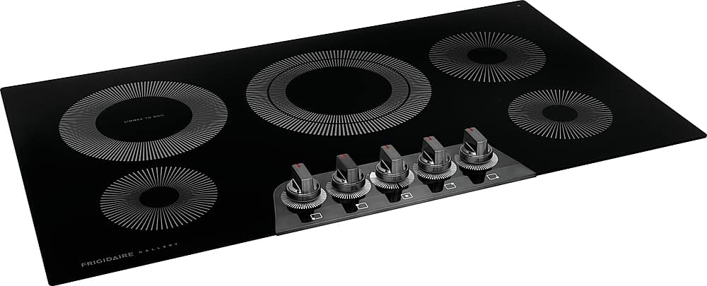 Frigidaire - Gallery 36" Built-In Electric Cooktop - Black Stainless Steel