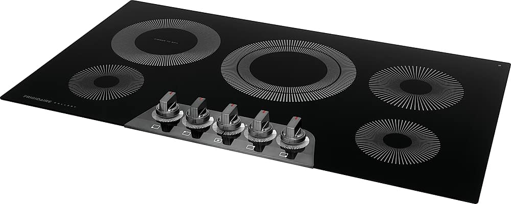 Frigidaire - Gallery 36" Built-In Electric Cooktop - Black Stainless Steel