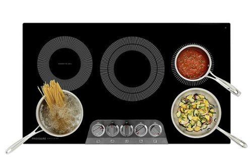 Frigidaire - Gallery 36" Built-In Electric Cooktop - Black Stainless Steel
