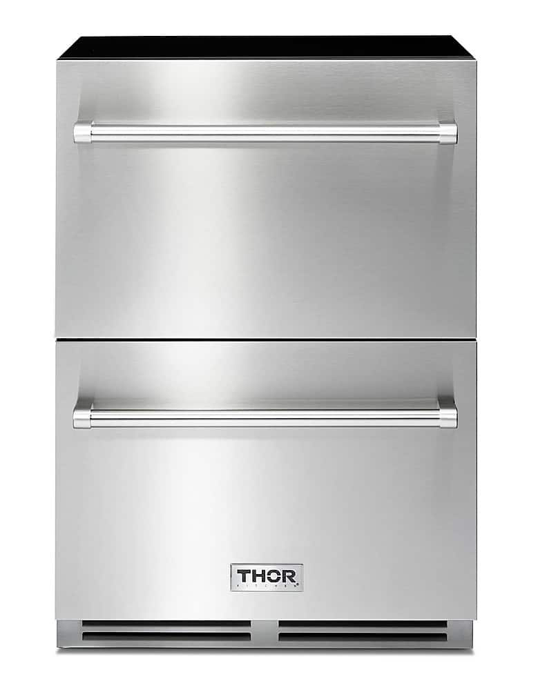 Thor Kitchen - 5.4 Cu. Ft. Indoor Outdoor Refrigerator Drawers - Silver