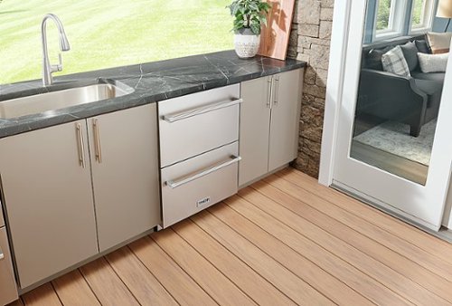 Thor Kitchen - 5.4 Cu. Ft. Indoor Outdoor Refrigerator Drawers - Silver