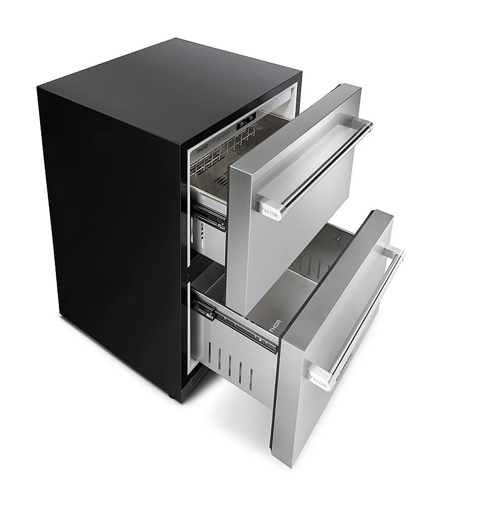 Thor Kitchen - 5.4 Cu. Ft. Indoor Outdoor Refrigerator Drawers - Silver