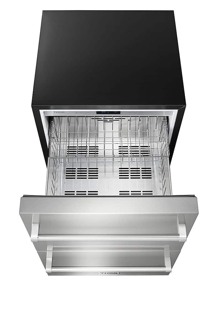 Thor Kitchen - 5.4 Cu. Ft. Indoor Outdoor Refrigerator Drawers - Silver