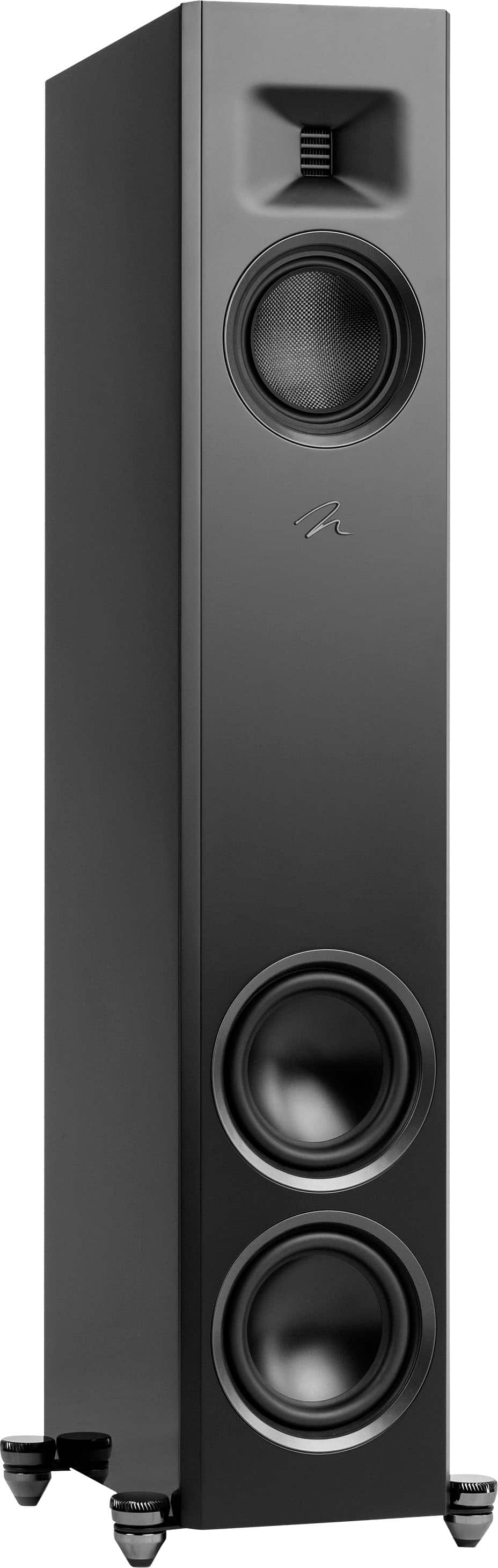 MartinLogan - Motion F20 3-Way Floorstanding Speaker with 5.5” Midrange and Dual 6.5” Bass Drivers (Each) - Gloss Black