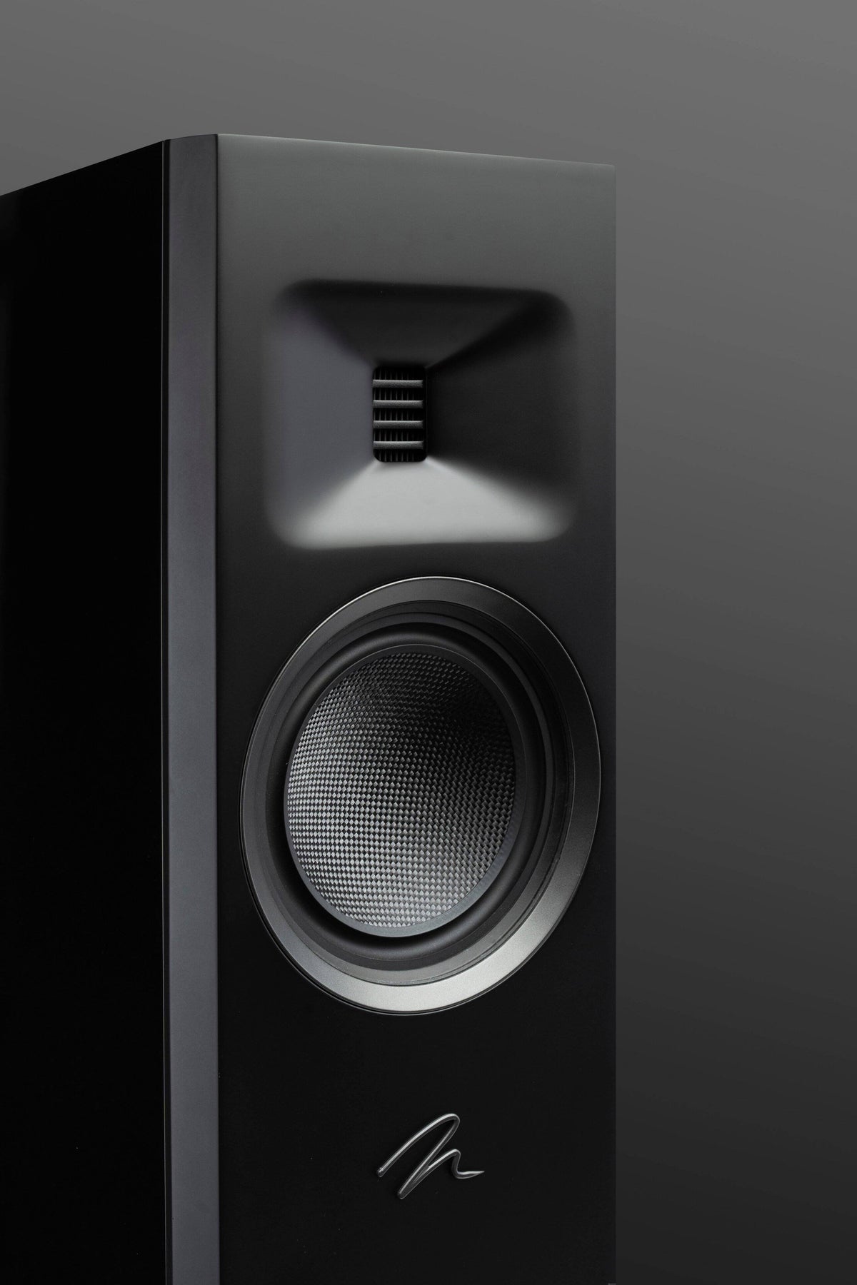 MartinLogan - Motion F20 3-Way Floorstanding Speaker with 5.5” Midrange and Dual 6.5” Bass Drivers (Each) - Gloss Black