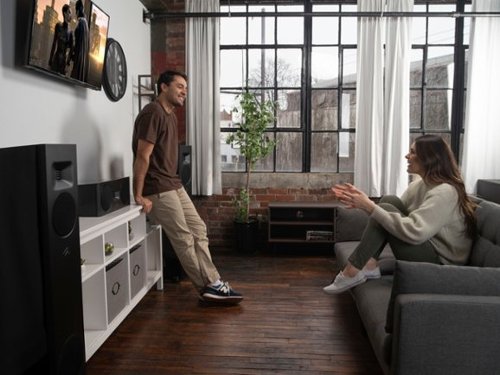 MartinLogan - Motion F20 3-Way Floorstanding Speaker with 5.5” Midrange and Dual 6.5” Bass Drivers (Each) - Gloss Black