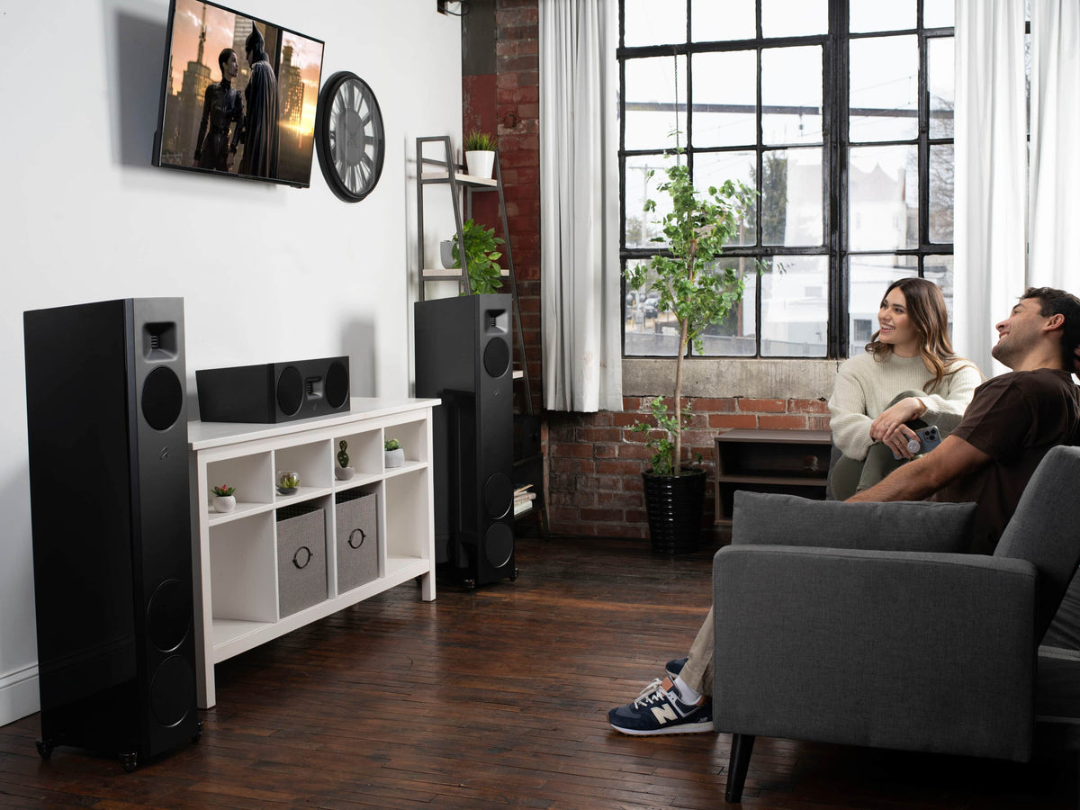 MartinLogan - Motion F20 3-Way Floorstanding Speaker with 5.5” Midrange and Dual 6.5” Bass Drivers (Each) - Gloss Black