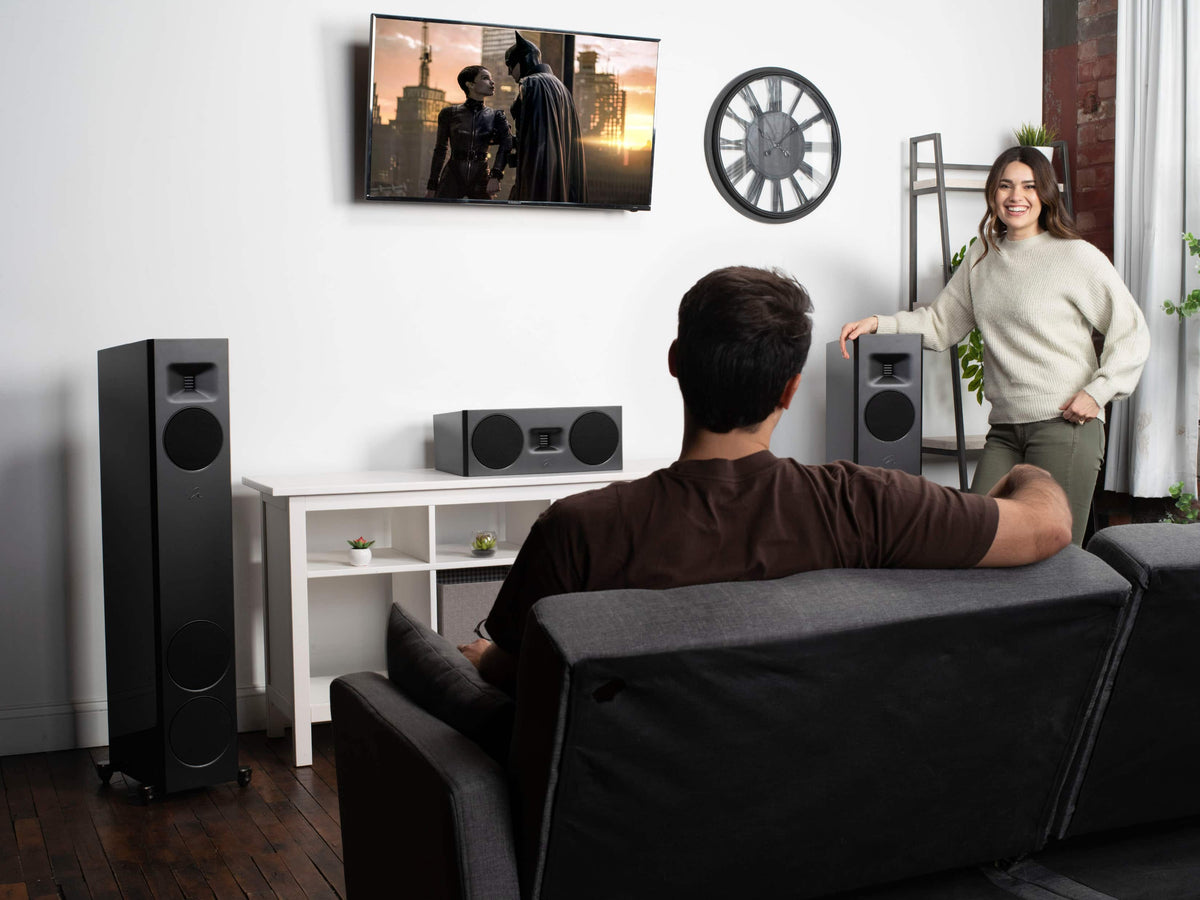 MartinLogan - Motion F20 3-Way Floorstanding Speaker with 5.5” Midrange and Dual 6.5” Bass Drivers (Each) - Gloss Black