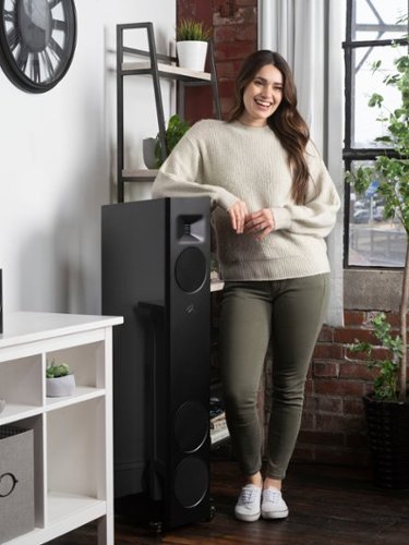 MartinLogan - Motion F20 3-Way Floorstanding Speaker with 5.5” Midrange and Dual 6.5” Bass Drivers (Each) - Gloss Black
