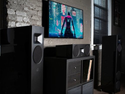 MartinLogan - Motion F20 3-Way Floorstanding Speaker with 5.5” Midrange and Dual 6.5” Bass Drivers (Each) - Gloss Black