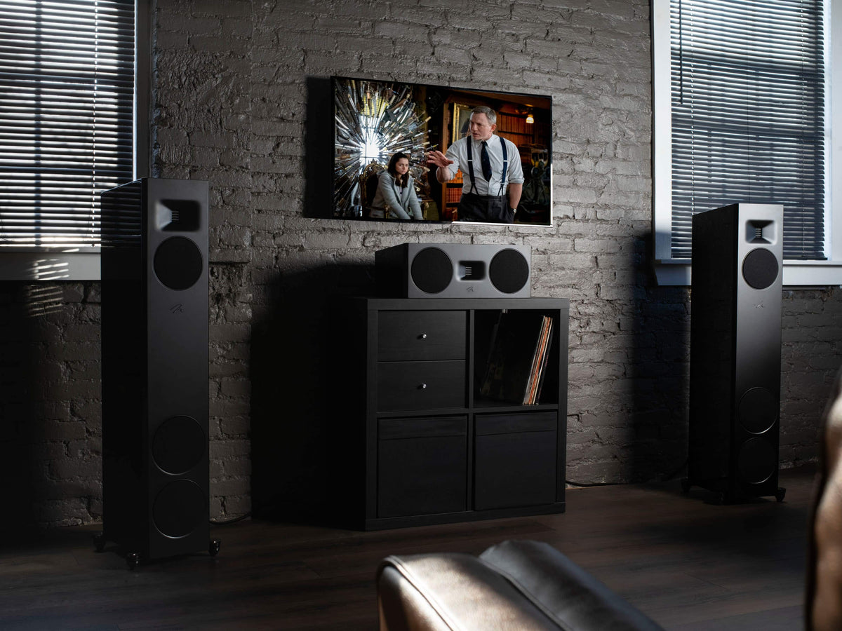MartinLogan - Motion F20 3-Way Floorstanding Speaker with 5.5” Midrange and Dual 6.5” Bass Drivers (Each) - Gloss Black