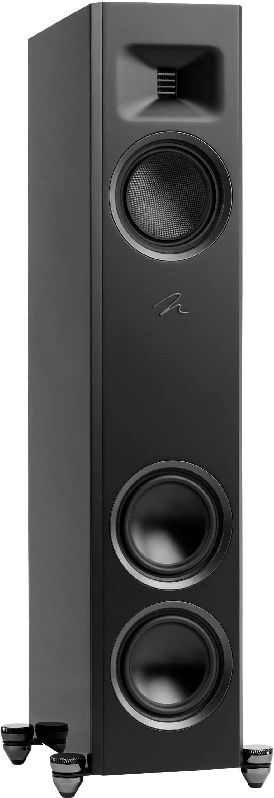 MartinLogan - Motion F10 3-Way Floorstanding Speaker with 5.5” Midrange and Dual 5.5” Bass Drivers (Each) - Gloss Black