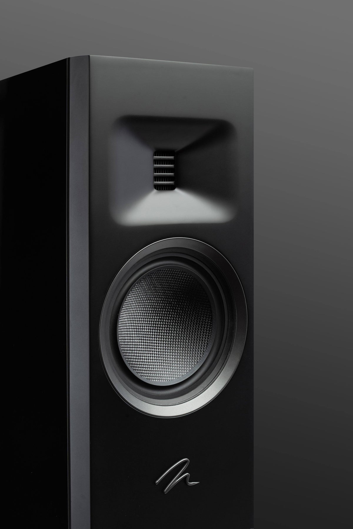 MartinLogan - Motion F10 3-Way Floorstanding Speaker with 5.5” Midrange and Dual 5.5” Bass Drivers (Each) - Gloss Black