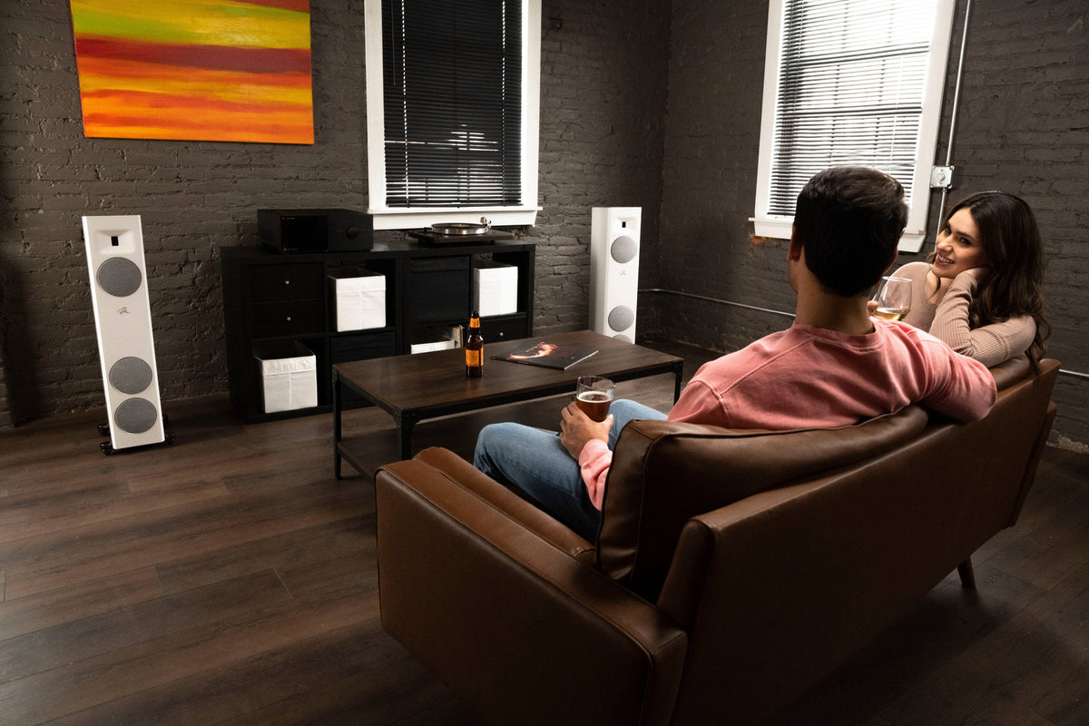 MartinLogan - Motion F10 3-Way Floorstanding Speaker with 5.5” Midrange and Dual 5.5” Bass Drivers (Each) - Gloss Black