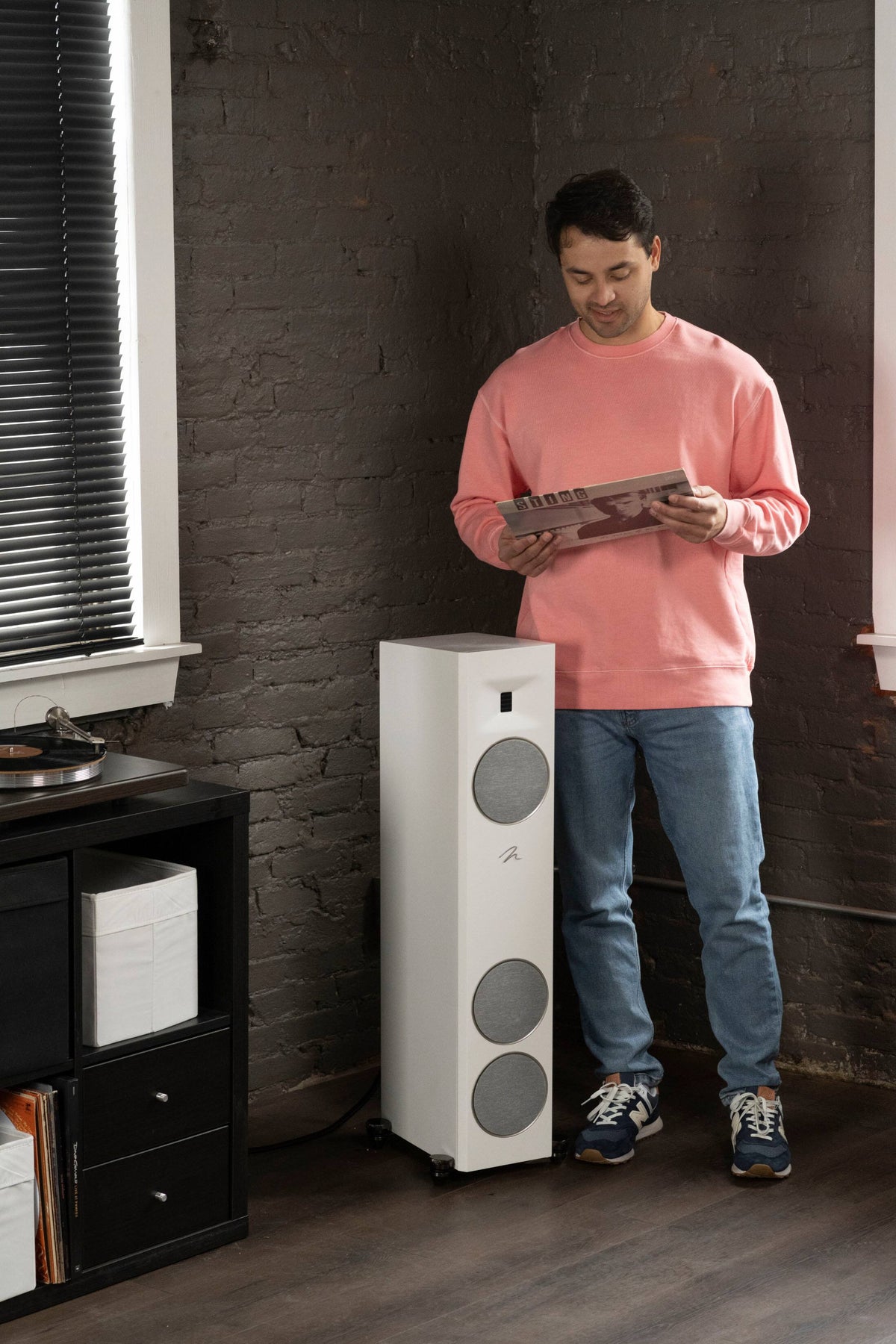 MartinLogan - Motion F10 3-Way Floorstanding Speaker with 5.5” Midrange and Dual 5.5” Bass Drivers (Each) - Gloss Black