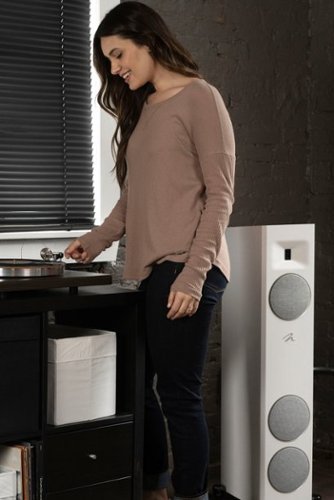 MartinLogan - Motion F10 3-Way Floorstanding Speaker with 5.5” Midrange and Dual 5.5” Bass Drivers (Each) - Gloss Black