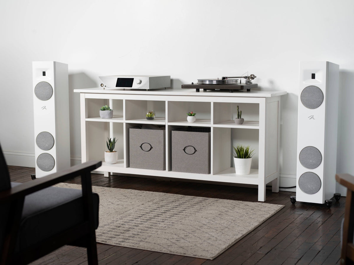 MartinLogan - Motion F10 3-Way Floorstanding Speaker with 5.5” Midrange and Dual 5.5” Bass Drivers (Each) - Gloss Black