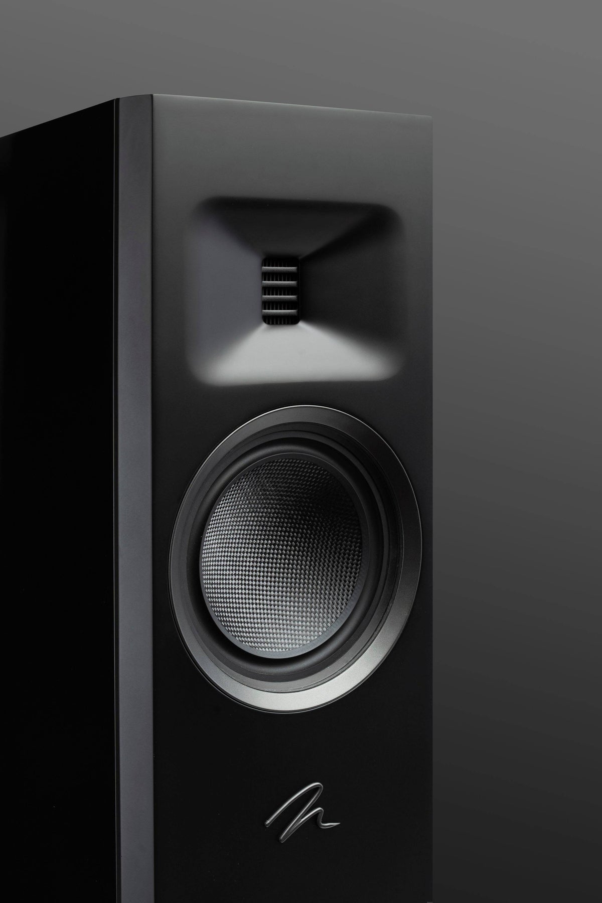 MartinLogan - Motion F10 3-Way Floorstanding Speaker with 5.5” Midrange and Dual 5.5” Bass Drivers (Each) - Gloss Black