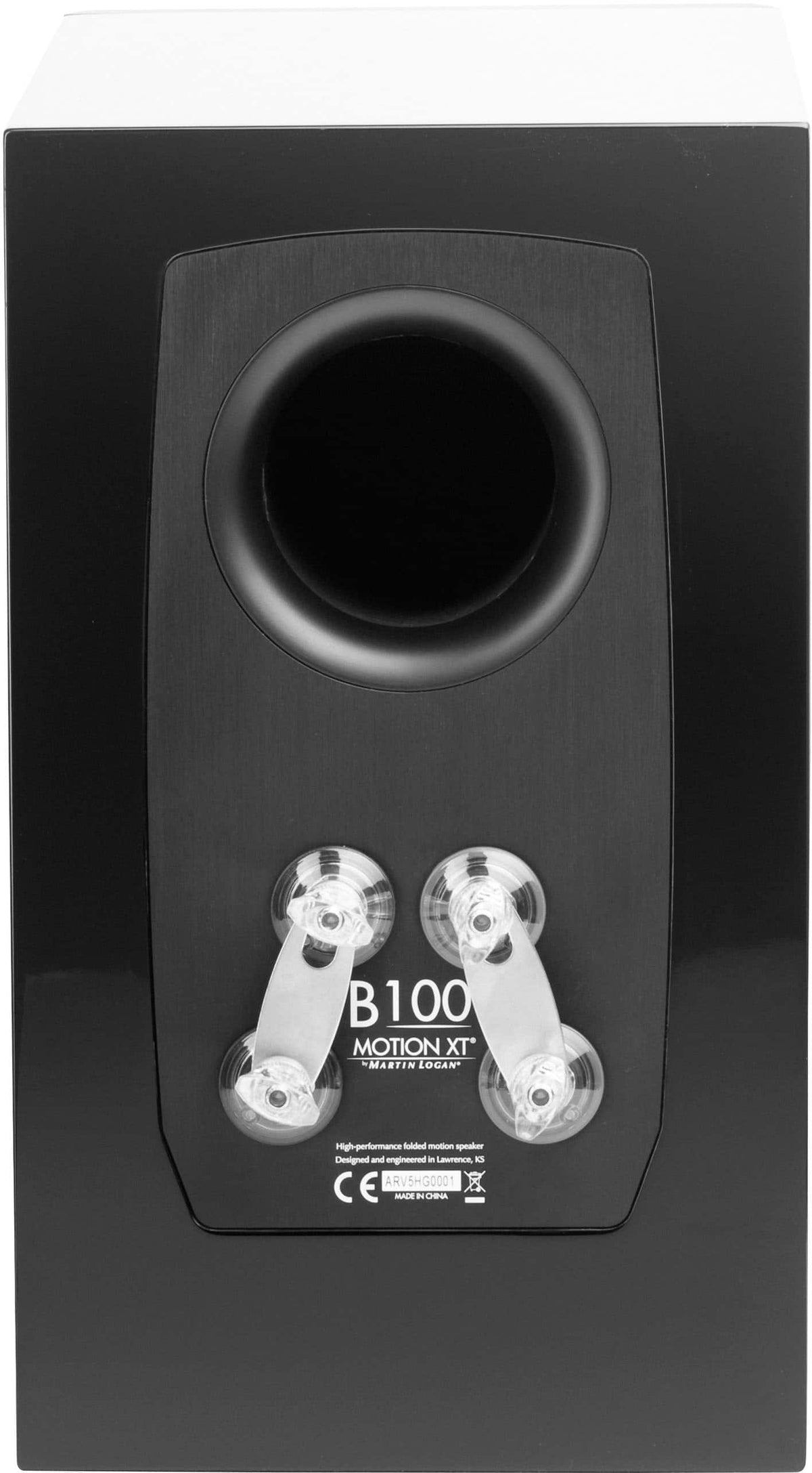 MartinLogan - Motion XT B100 2-Way Bookshelf Speaker with 6.5” Midbass Driver (Each) - Gloss Black