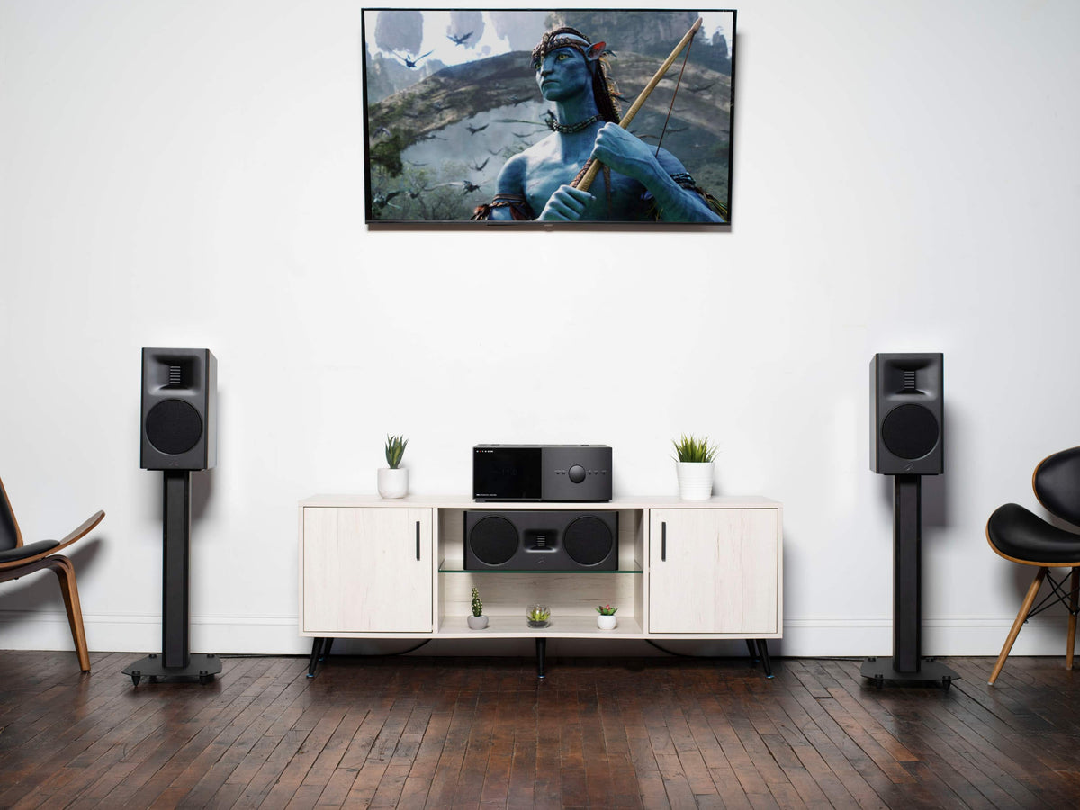 MartinLogan - Motion XT B100 2-Way Bookshelf Speaker with 6.5” Midbass Driver (Each) - Gloss Black