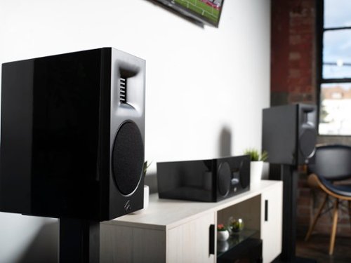 MartinLogan - Motion XT B100 2-Way Bookshelf Speaker with 6.5” Midbass Driver (Each) - Gloss Black