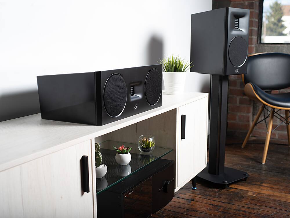 MartinLogan - Motion C10 2.5-Way Center-Channel with Dual 5.5” Midbass Drivers (Each) - Walnut