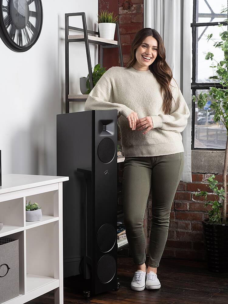 MartinLogan - Motion F20 3-Way Floorstanding Speaker with 5.5” Midrange and Dual 6.5” Bass Drivers (Each) - Satin White