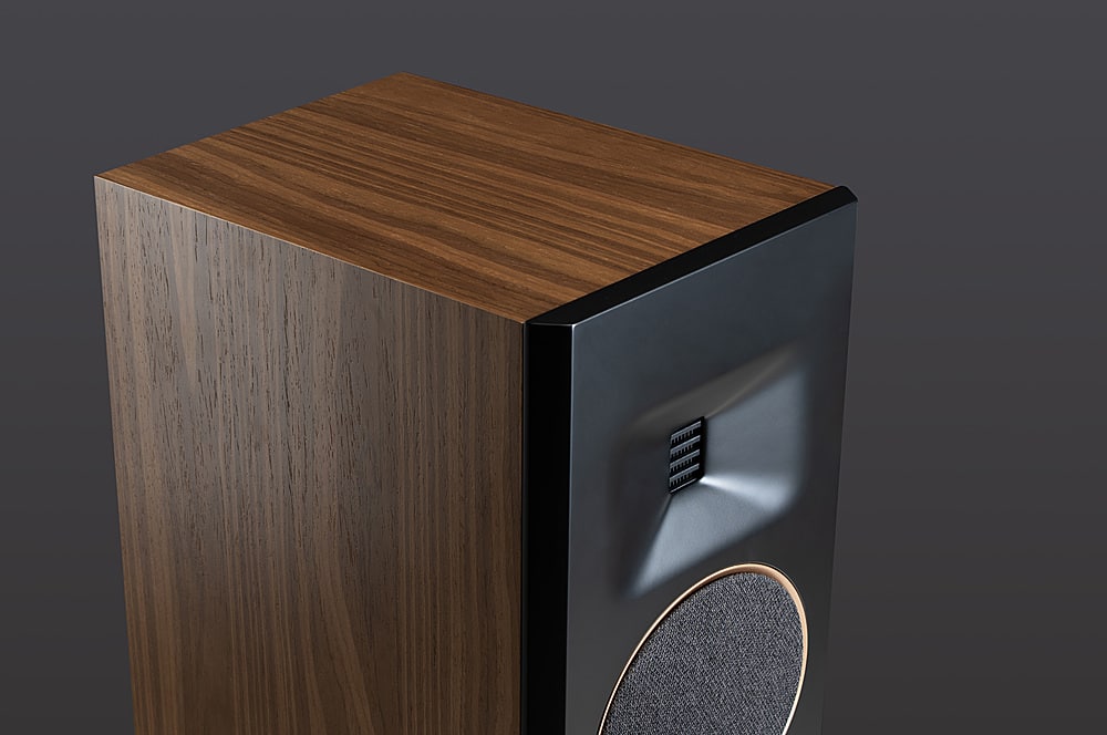MartinLogan - Motion F20 3-Way Floorstanding Speaker with 5.5” Midrange and Dual 6.5” Bass Drivers (Each) - Walnut