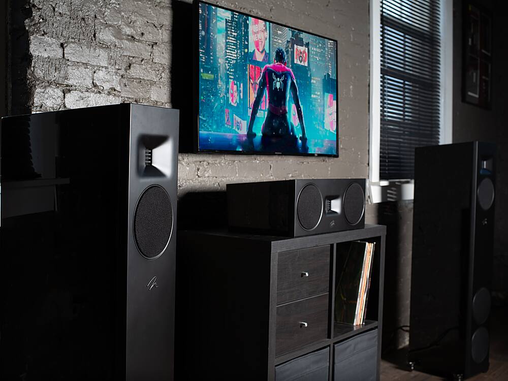 MartinLogan - Motion F20 3-Way Floorstanding Speaker with 5.5” Midrange and Dual 6.5” Bass Drivers (Each) - Walnut