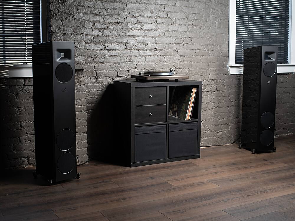 MartinLogan - Motion F20 3-Way Floorstanding Speaker with 5.5” Midrange and Dual 6.5” Bass Drivers (Each) - Walnut