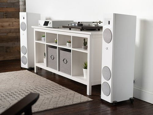 MartinLogan - Motion F10 3-Way Floorstanding Speaker with 5.5” Midrange and Dual 5.5” Bass Drivers (Each) - Satin White