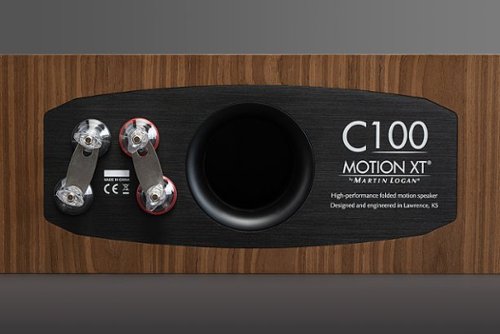 MartinLogan - Motion XT C100 2.5-Way Center-Channel with Dual 6.5” Midbass Drivers (Each) - Walnut