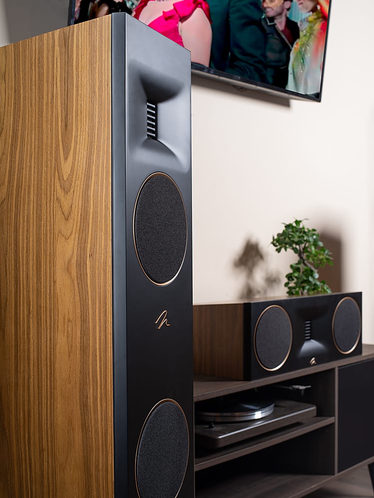 MartinLogan - Motion XT C100 2.5-Way Center-Channel with Dual 6.5” Midbass Drivers (Each) - Walnut