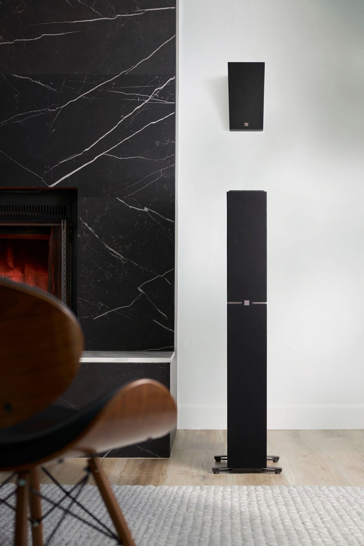 Definitive Technology - Dymension DM95 5.25" On-Wall Speakers (Pair) - Black