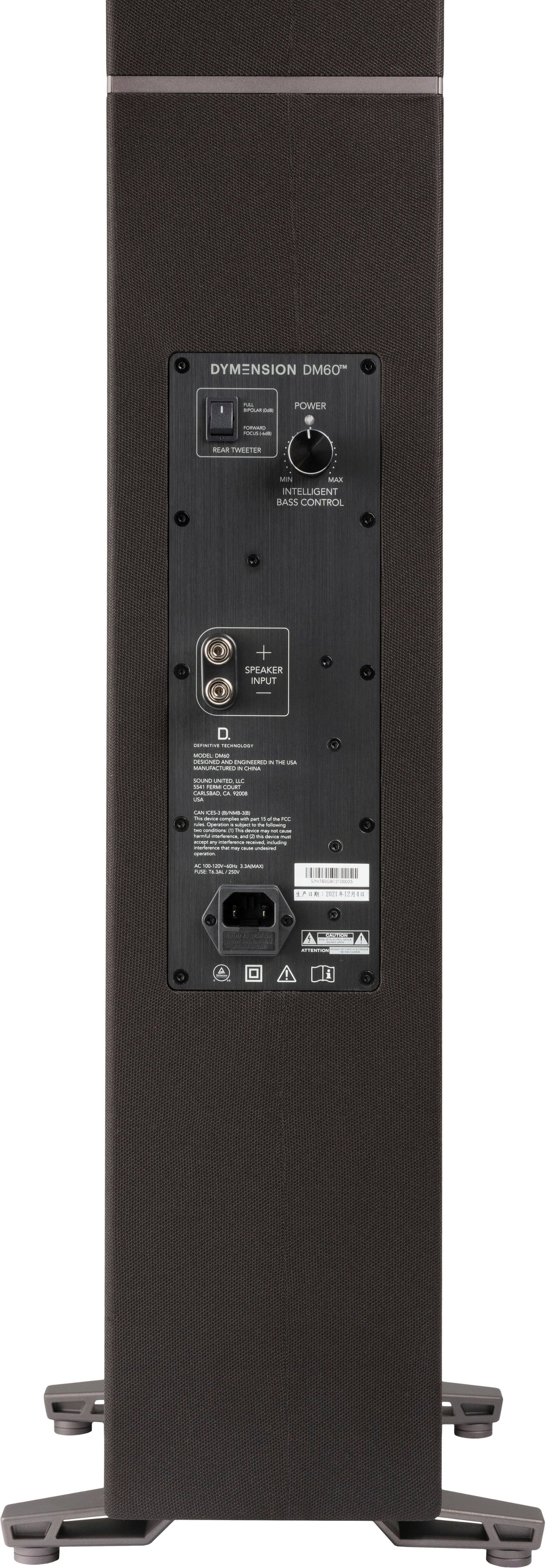 Definitive Technology - Dymension DM60 4.5" Mid-Size Tower Speaker (Each) - Black