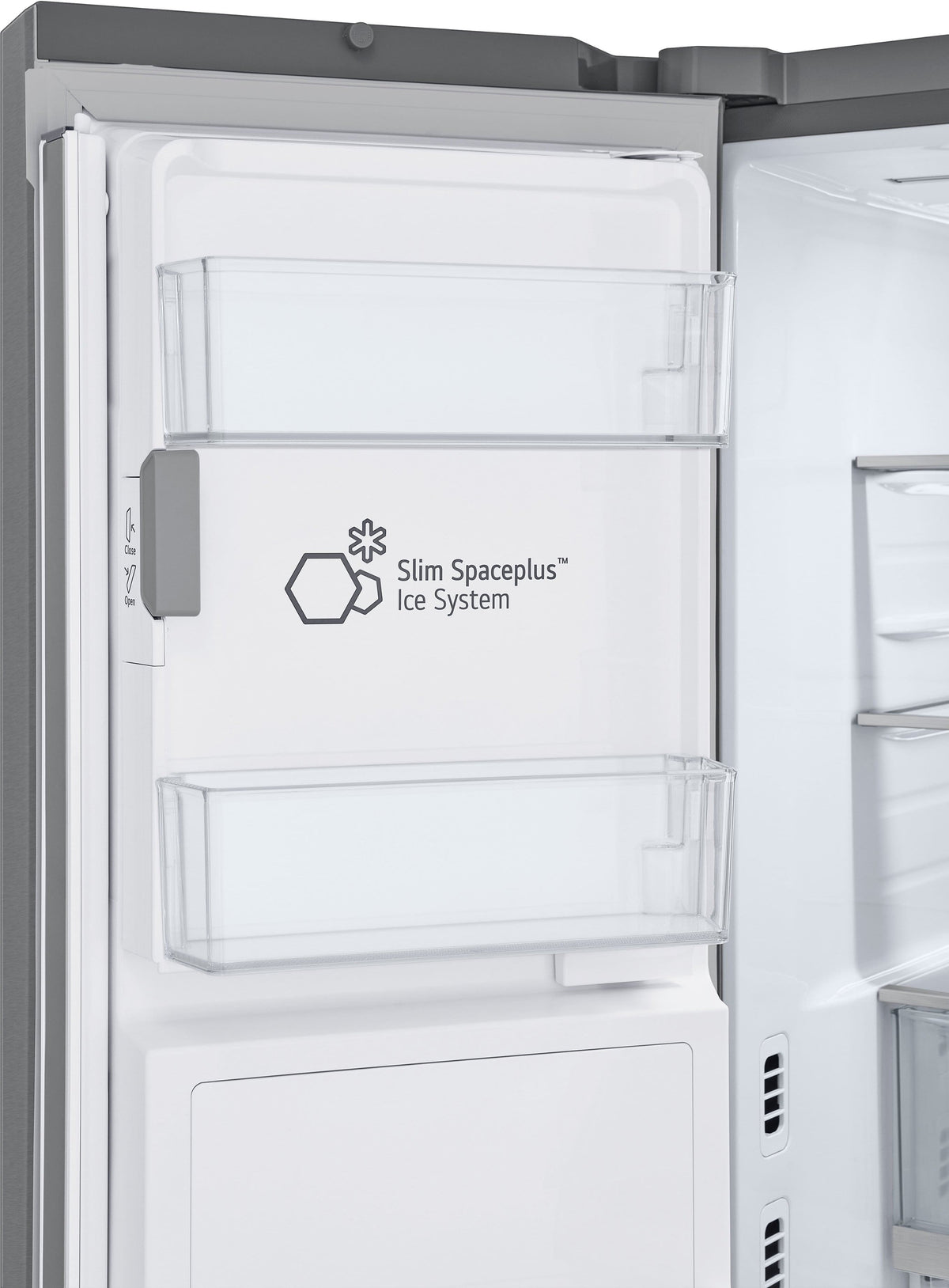 LG - 36-in Wide Counter-Depth MAX 25.5 Cu. Ft. French Door Smart Refrigerator with Mirror InstaView - Stainless Steel