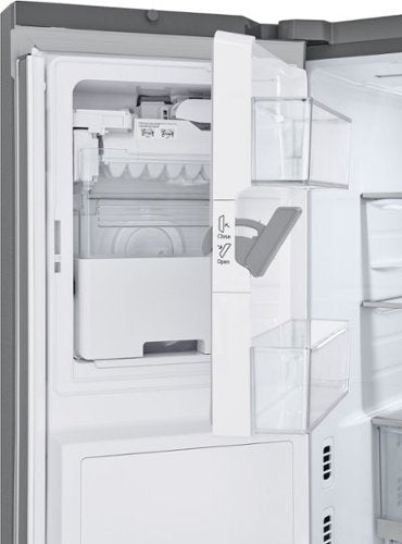 LG - 36-in Wide Counter-Depth MAX 25.5 Cu. Ft. French Door Smart Refrigerator with Mirror InstaView - Stainless Steel