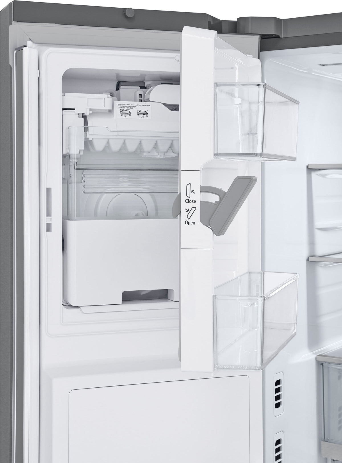 LG - 36-in Wide Counter-Depth MAX 25.5 Cu. Ft. French Door Smart Refrigerator with Mirror InstaView - Stainless Steel