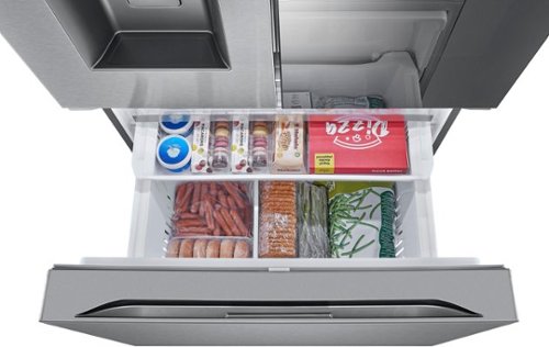 LG - 36-in Wide Counter-Depth MAX 25.5 Cu. Ft. French Door Smart Refrigerator with Mirror InstaView - Stainless Steel