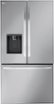 LG - 36-in Wide Counter-Depth MAX 25.5 Cu. Ft. French Door Smart Refrigerator with Dual Ice - Stainless Steel