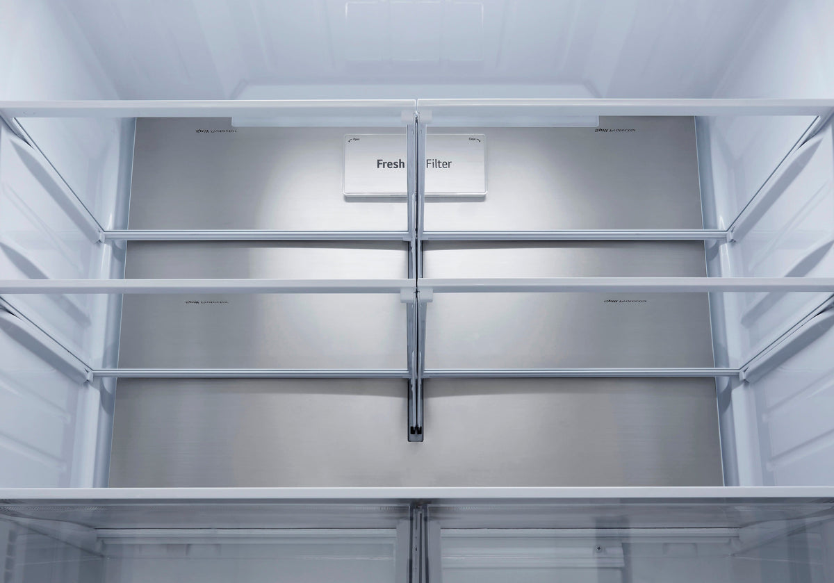 LG - 36-in Wide Counter-Depth MAX 25.5 Cu. Ft. French Door Smart Refrigerator with Dual Ice - Stainless Steel