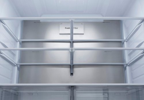 LG - 36-in Wide Counter-Depth MAX 25.5 Cu. Ft. French Door Smart Refrigerator with Dual Ice - Stainless Steel