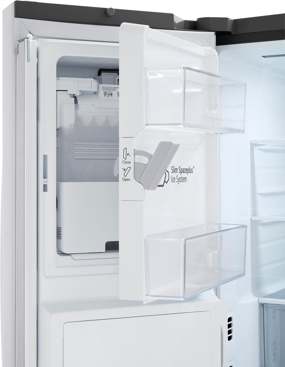 LG - 36-in Wide Counter-Depth MAX 25.5 Cu. Ft. French Door Smart Refrigerator with Dual Ice - Stainless Steel
