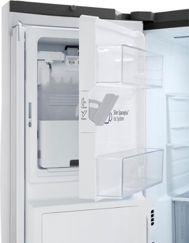 LG - 36-in Wide Counter-Depth MAX 25.5 Cu. Ft. French Door Smart Refrigerator with Dual Ice - Stainless Steel