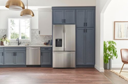 LG - 36-in Wide Counter-Depth MAX 25.5 Cu. Ft. French Door Smart Refrigerator with Dual Ice - Stainless Steel