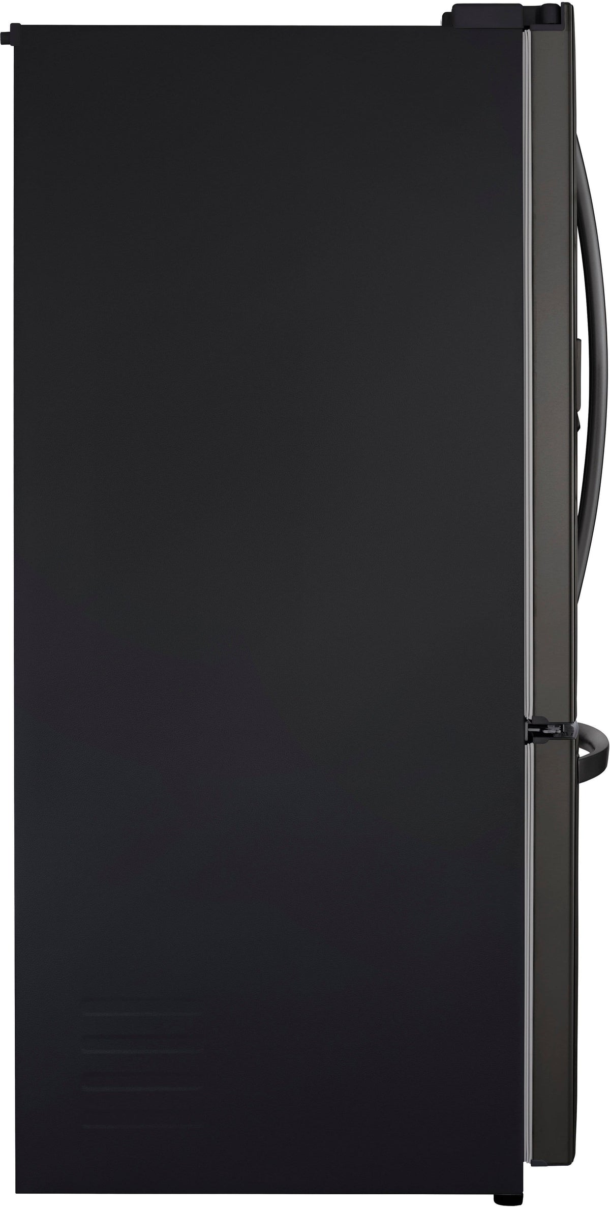 LG - 36-in Wide 27.7 Cu. Ft. French Door Smart Refrigerator with External Ice and Water - Black Stainless Steel
