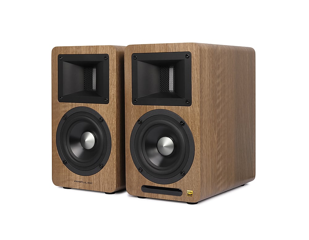 Edifier - Airpulse A80 Hi-Res Active Speaker System (Pair) - Wood