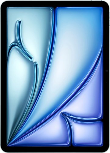 Apple - Geek Squad Certified Refurbished 11-inch iPad Air M2 chip Built for Apple Intelligence Wi-Fi 128GB - Blue