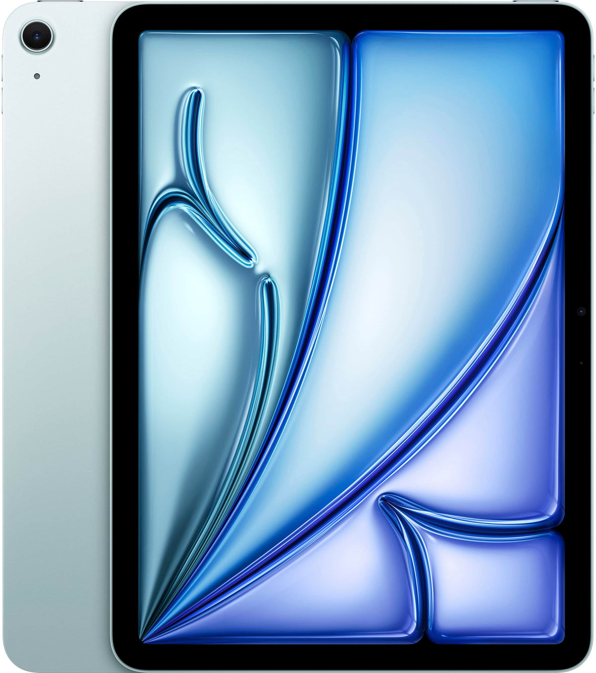 Apple - Geek Squad Certified Refurbished 11-inch iPad Air M2 chip Built for Apple Intelligence Wi-Fi 128GB - Blue