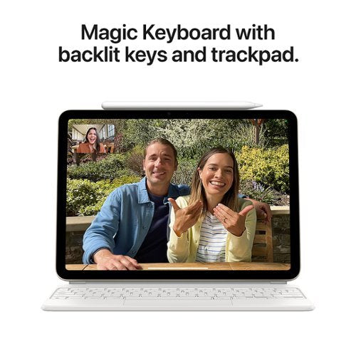 Apple - Geek Squad Certified Refurbished 11-inch iPad Air M2 chip Built for Apple Intelligence Wi-Fi 128GB - Blue